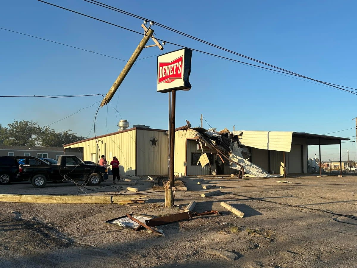 A small plane crash in Odessa, Texas set several buildings on fire, including the restaurant Dewey’s. Two people are dead and one woman has been hospitalized after her home caught on fire (City of Odessa)