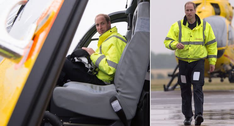 Prince William has left the air ambulance (Picture: PA)