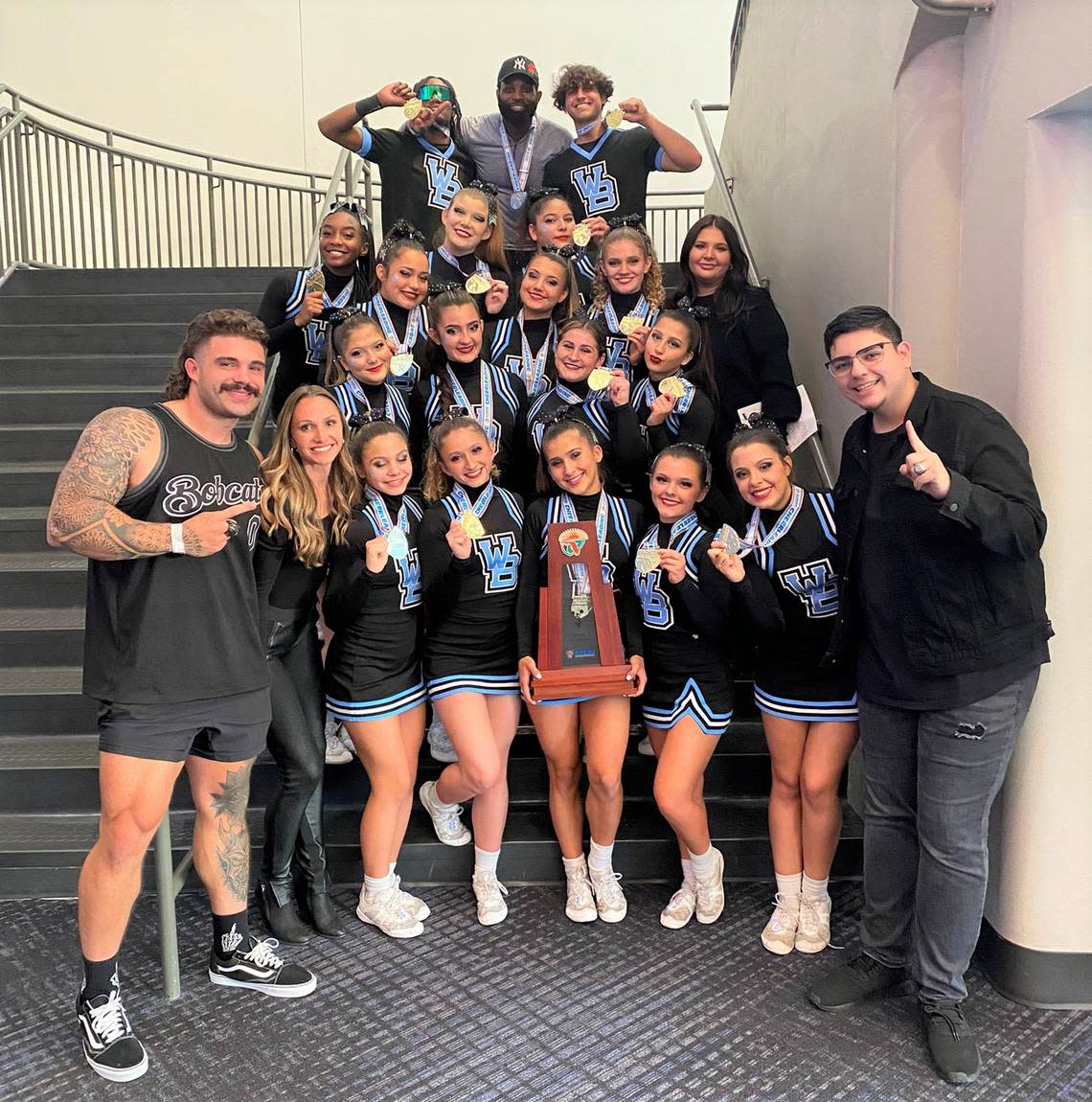 The West Broward cheerleading team won its sixth state title.