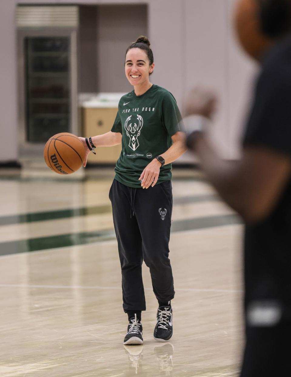 Sidney Dobner joined the Milwaukee Bucks organization in 2018 and has risen to the first female assistant coach in team history.