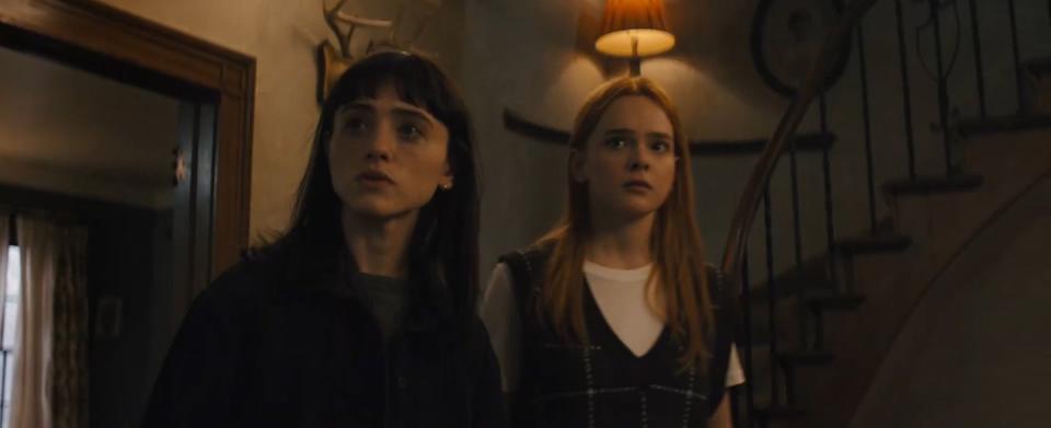 natalia dyer and laurel marsden in all fun and games trailer