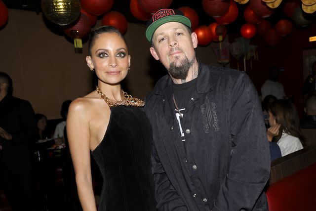 <p>River Callaway/Variety via Getty</p> Nicole Richie and Joel Madden at the Los Angeles premiere of 'Don't Tell Mom the Babysitter's Dead'