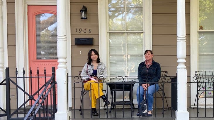 <span class="article__caption">The author, right, with her daughter at their Airbnb in New Orleans</span> (Photo: Tasha Zemke)