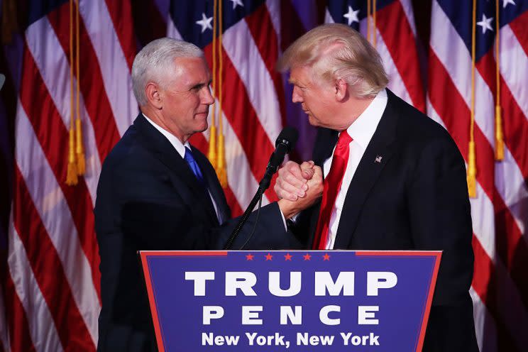 Mike Pence gilt als Hardliner – wie Trump. (Getty Images)