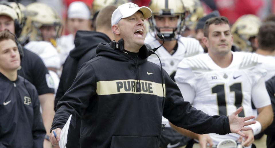 Jeff Brohm turned down a chance to be Louisville’s football coach, per Yahoo Sports sources. (AP)