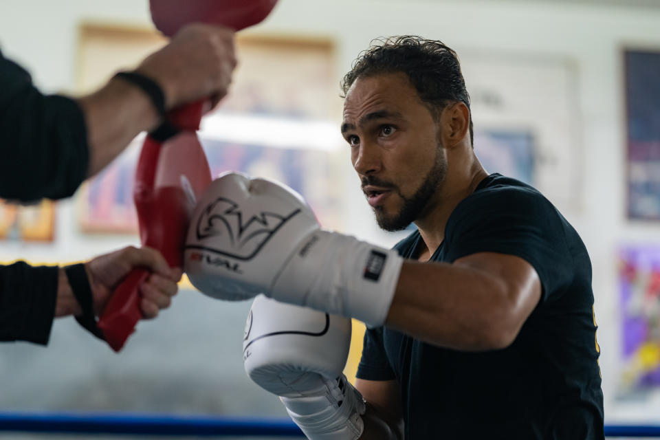 Keith Thurman tiene mucho que demostrar después de su descanso de 30 meses luego de la primera derrota de su carrera.  (Ryan Hafey/Campeones de Boxeo Premier)
