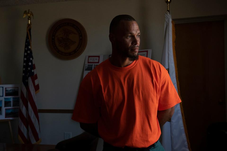 Inmate Little Lee Ragsdale, 36, at the Englewood Federal Correctional Institution.  He was convicted on drug offenses and is serving time in the facility. 