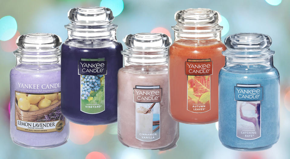 Pick up a Yankee Candle and fill your home with yummy smells for up to 39 percent off. (Photo: Amazon)