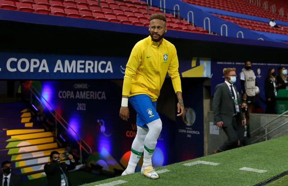 ***ARQUIVO***BRASÍLIA, DF, 13.06.2021 - O jogador da seleção brasileira e do PSG Neymar Jr., que declarou apoio ao presidente Jair Bolsonaro (PL). (Foto: Pedro Ladeira/Folhapress)