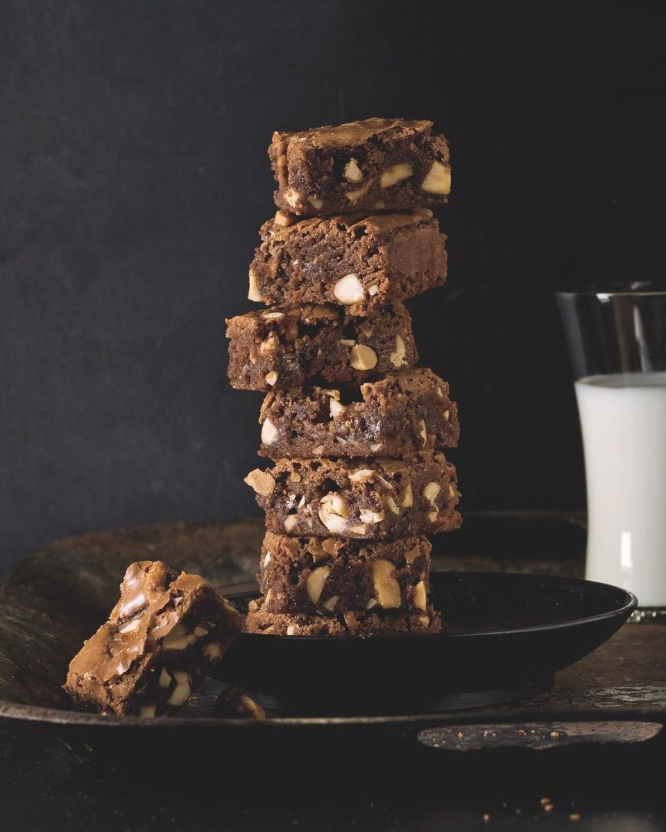 Salty-Nougat Fudge Brownies