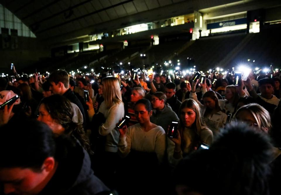 <div class="inline-image__caption"><p>A vigil at the University of Idaho for four students found dead in their residence on Nov. 13 in Moscow, Idaho.</p></div> <div class="inline-image__credit">Reuters</div>