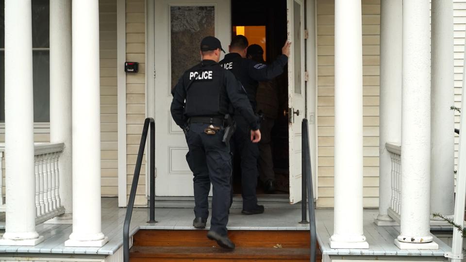 On Nov. 27, Burlington Police investigate a house on N. Prospect Street around where three college students of Palestinian descent were shot on Nov. 25.