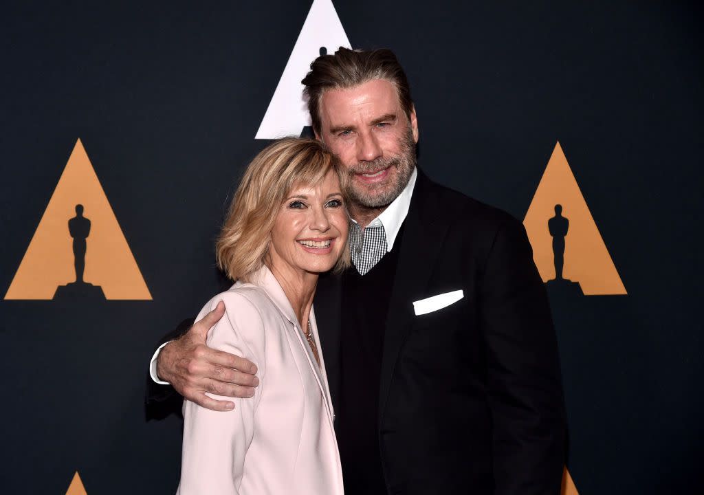 Olivia Newton-John and John Travolta in 2018. 