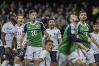 <p>Northern Ireland take on Norway in a World Cup qualifier and emerge 2-0 winners, thanks to Jamie Ward and Conor Washington </p>