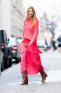 <p>WHO: Martha Hunt</p> <p>WHAT: Sies Marjan</p> <p>WHERE: On the street, New York City</p> <p>WHEN: March 8, 2018</p>