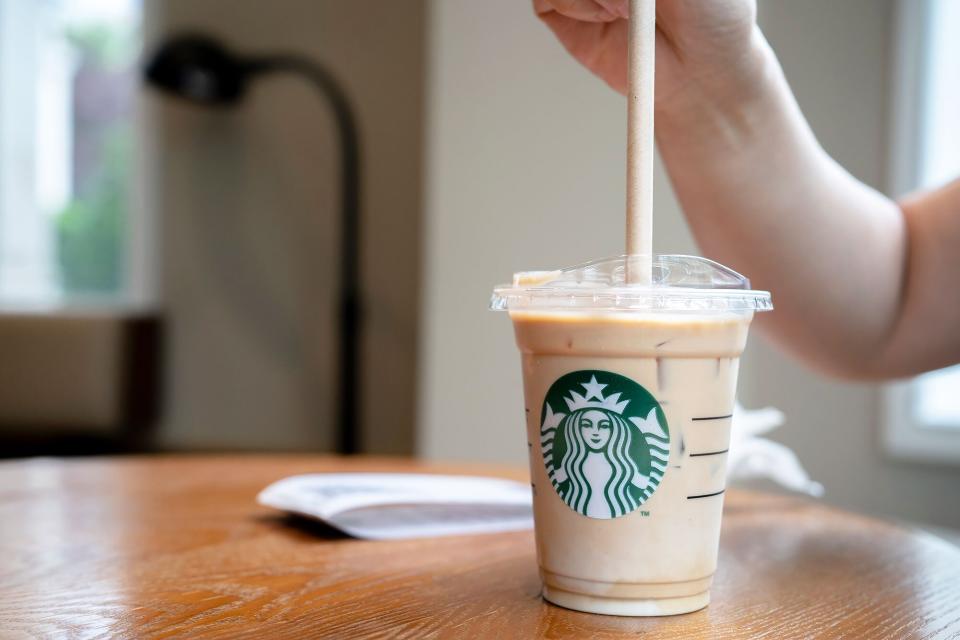 Starbucks ice coffee drink