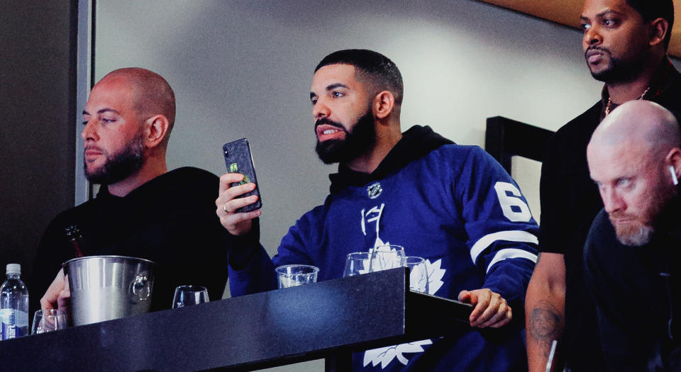 It's good to be Drake. Just like... not right here, please. (Photo by Kishan Mistry/Yahoo Sports Canada)