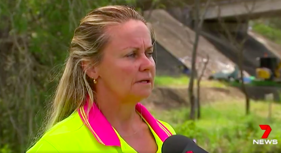 Resident Michelle Murray is shocked by the response of the police to the crash. Source: 7News