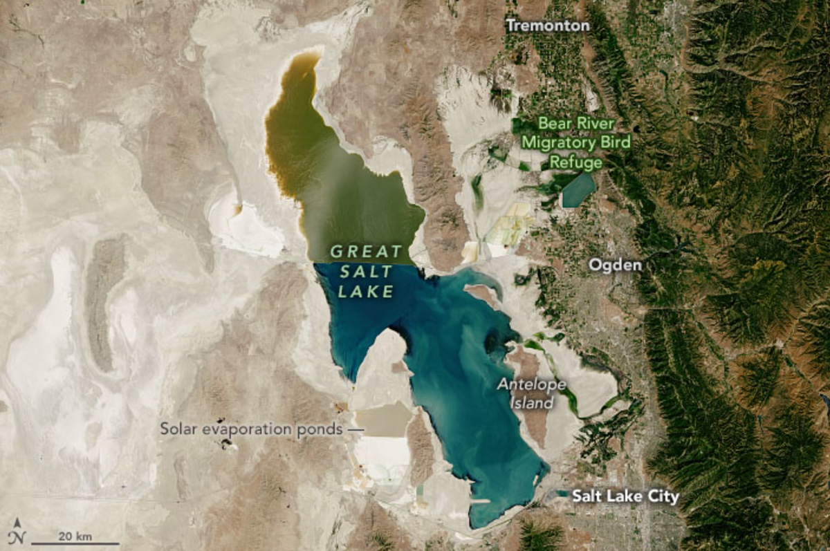 ...and the lake in July 2022 (Nasa.gov)