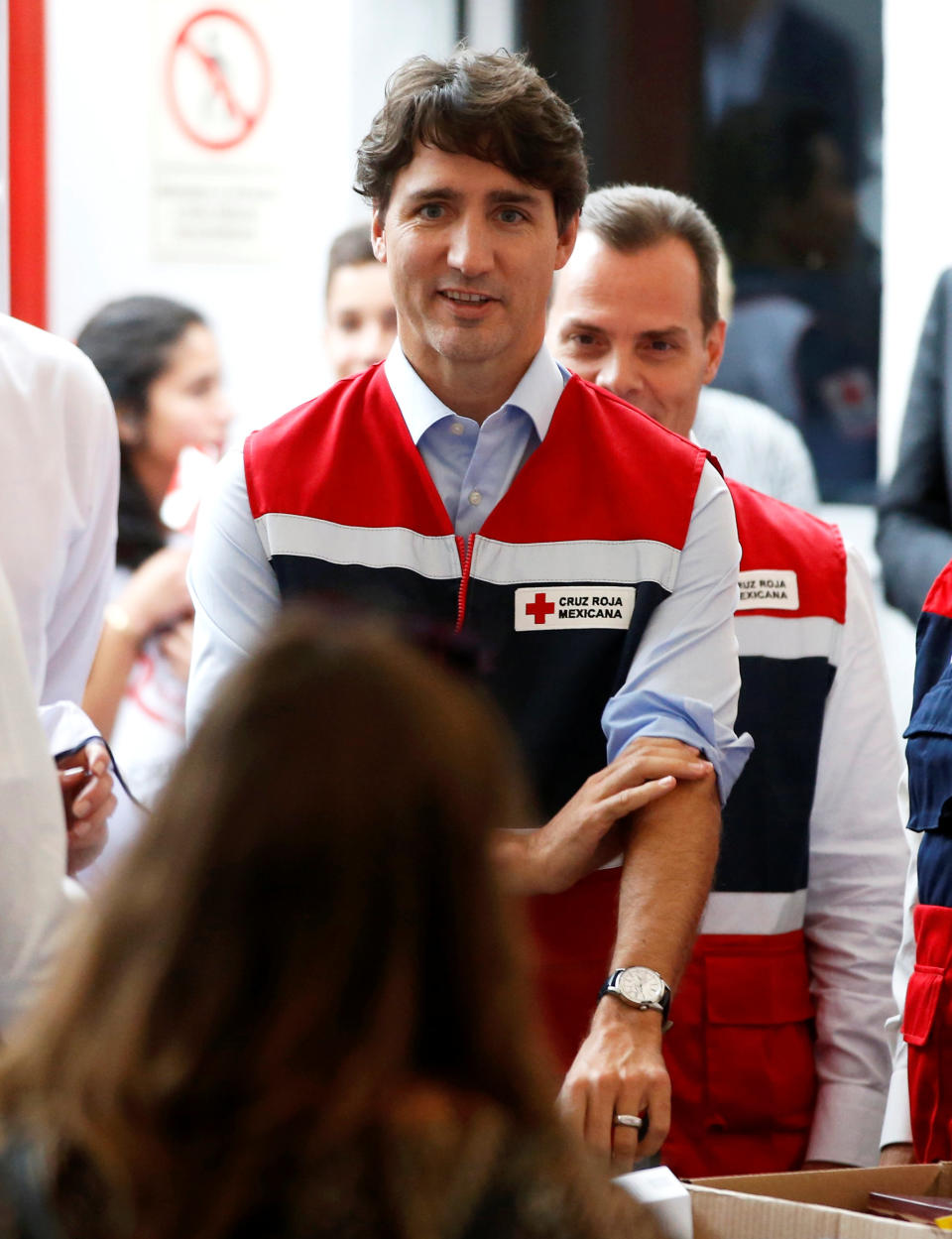 FOTOS: Justin Trudeau llegó a México... y se puso a hacer despensas para damnificados