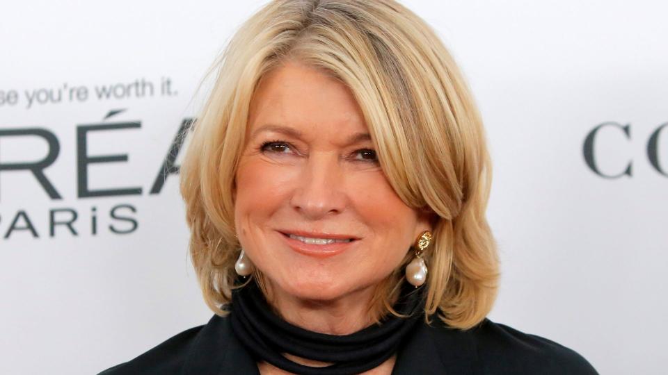 Martha Stewart poses in the latest issue of Harpers Bazaar. (Image via Getty Images)