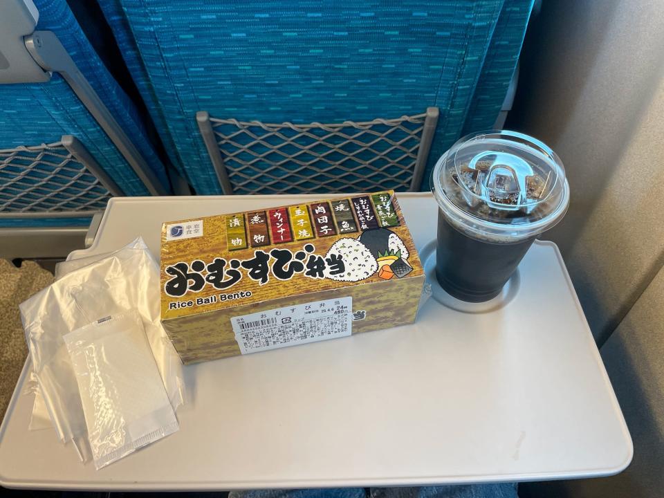 An image of the author's experience riding one of Japan's bullet trains.