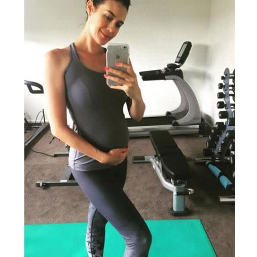 Megan is expecting her second baby with Shaun, revealing she's in her third trimester. Photo: Instagram