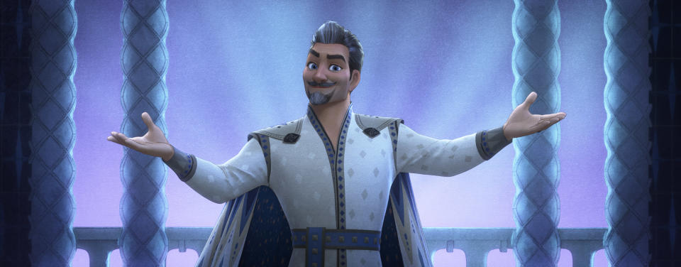 The ruler of Rosas, King Magnifico, in Disney Animation’s “Wish” - Credit: DISNEY