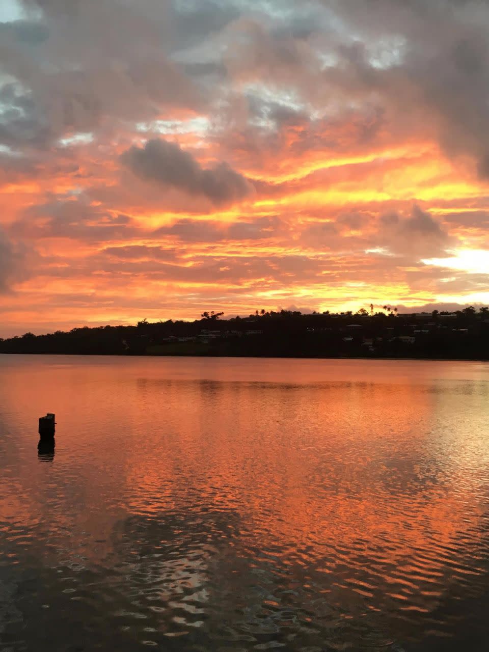 Checking out the sunset over Port Vila Harbour. Photo: Supplied