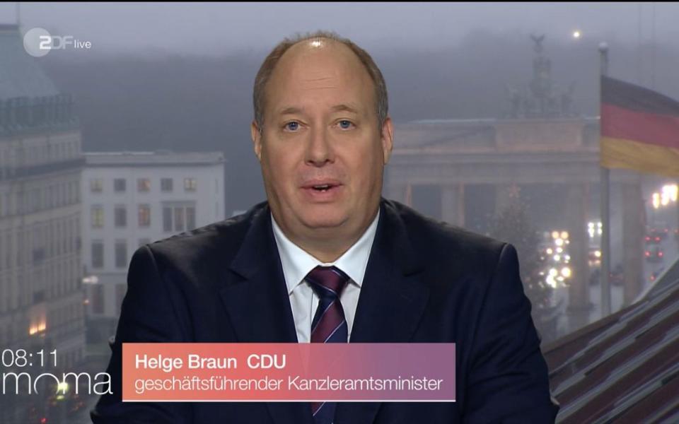 Helge Braun sprach sich im ZDF-"Morgenmagazin" für eine Wiederinführung der epidemischen Notlage aus. (Bild: ZDF)