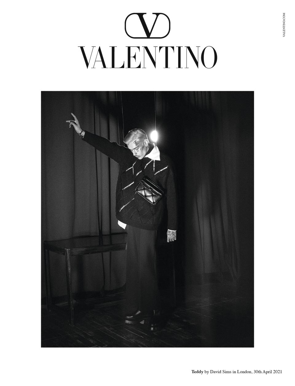 Teddy Corsica starring in Valentino fall 2021 men’s campaign. - Credit: Courtesy