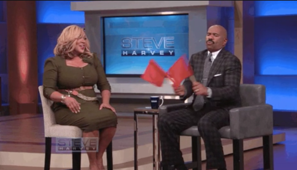 Screenshot from the "Steve Harvey Show"