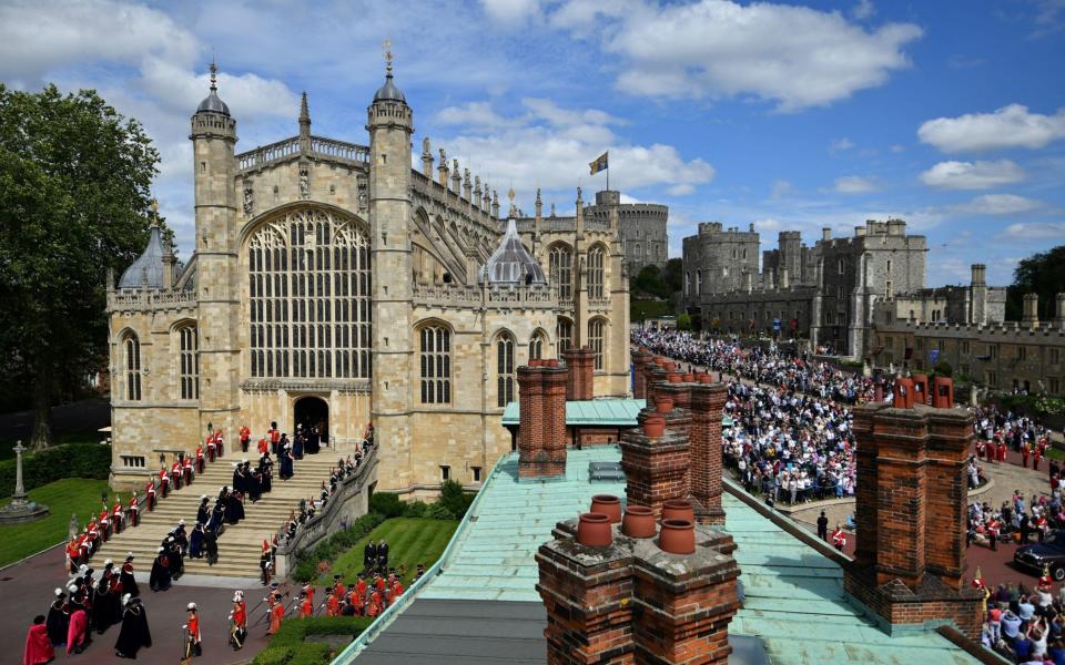St George's Chapel pictured during the Order of the Garter Service in 2019 - Ben Stansall/PA Wire