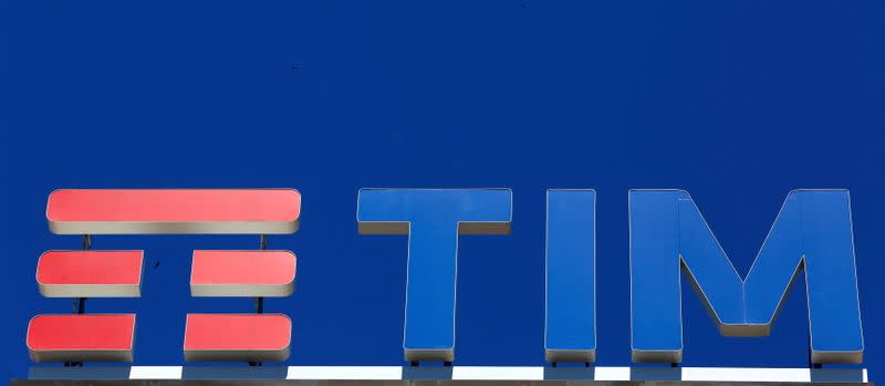 Il logo di Telecom Italia per il marchio Tim