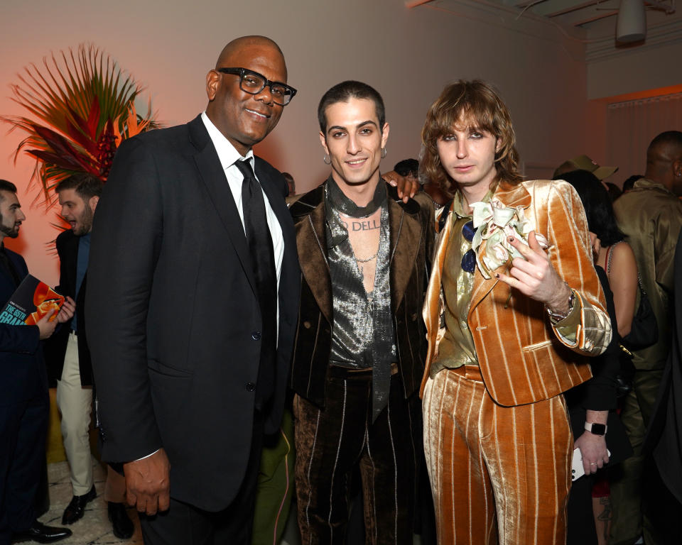 Jon Platt and Maneskin’s Damiano David and Thomas Raggi