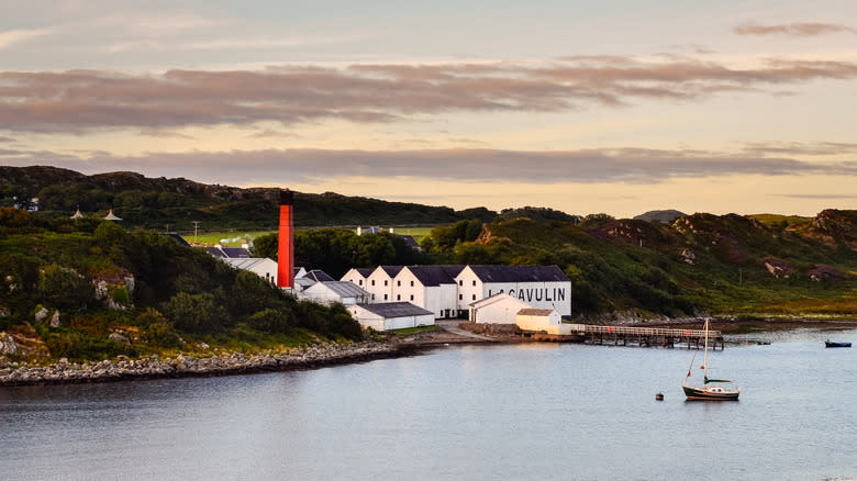 Lagavulin distillery over Port Ellen