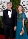 <p>Harrison Ford and Calista Flockhart first met at the 2002 Golden Globe Awards, when Ford was 60 and Flockhart was 38. They continued to date for another seven-and-a-half years before Ford finally <a href="http://people.com/celebrity/harrison-ford-proposes-to-calista-flockhart/" rel="nofollow noopener" target="_blank" data-ylk="slk:popped the question;elm:context_link;itc:0;sec:content-canvas" class="link ">popped the question</a> over Valentine’s Day weekend in 2009. They <a href="http://people.com/celebrity/harrison-ford-and-calista-flockhart-get-married/" rel="nofollow noopener" target="_blank" data-ylk="slk:married;elm:context_link;itc:0;sec:content-canvas" class="link ">married</a> that same year in Santa Fe, New Mexico, and have one adopted son together.</p>