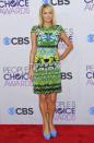 <b>Worst dressed: Paris Hilton <br></b><br>The socialite looked out of place on the red-carpet in this green printed dress that looked similar to reptile skin.<br><br>Image © Rex