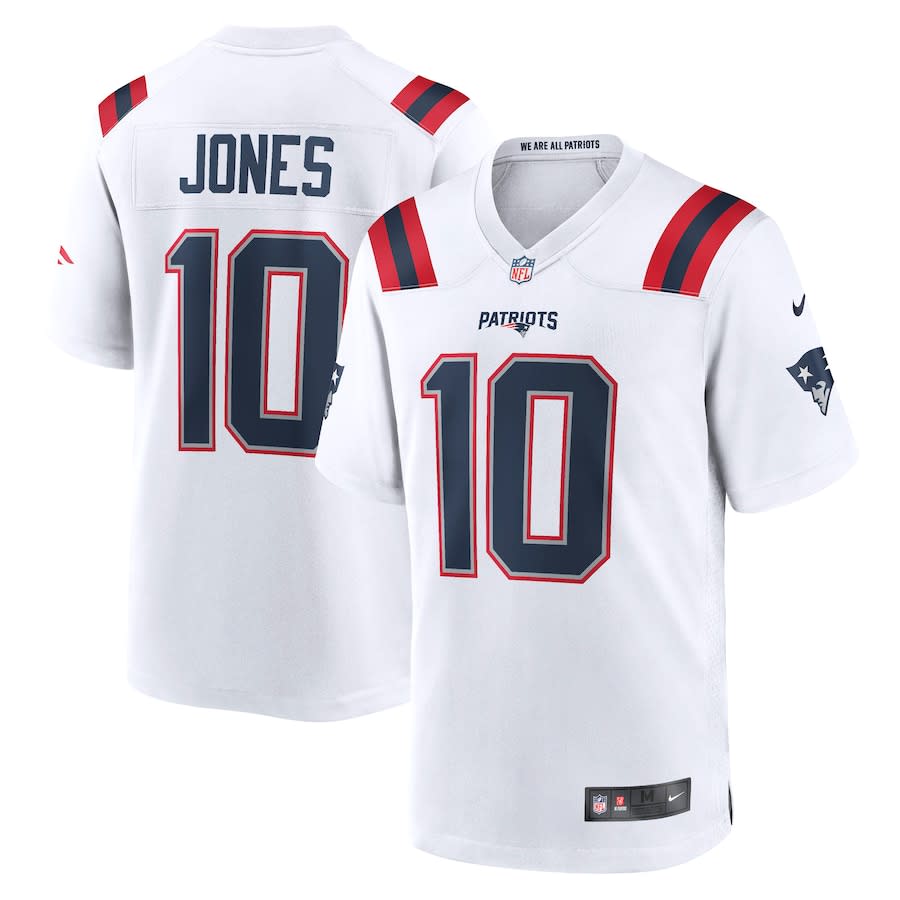 Mac Jones New England Patriots Nike Player Game Jersey