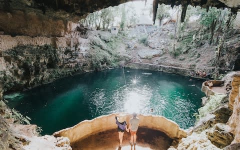 The Maya considered cenotes to be holy sites - Credit: GETTY