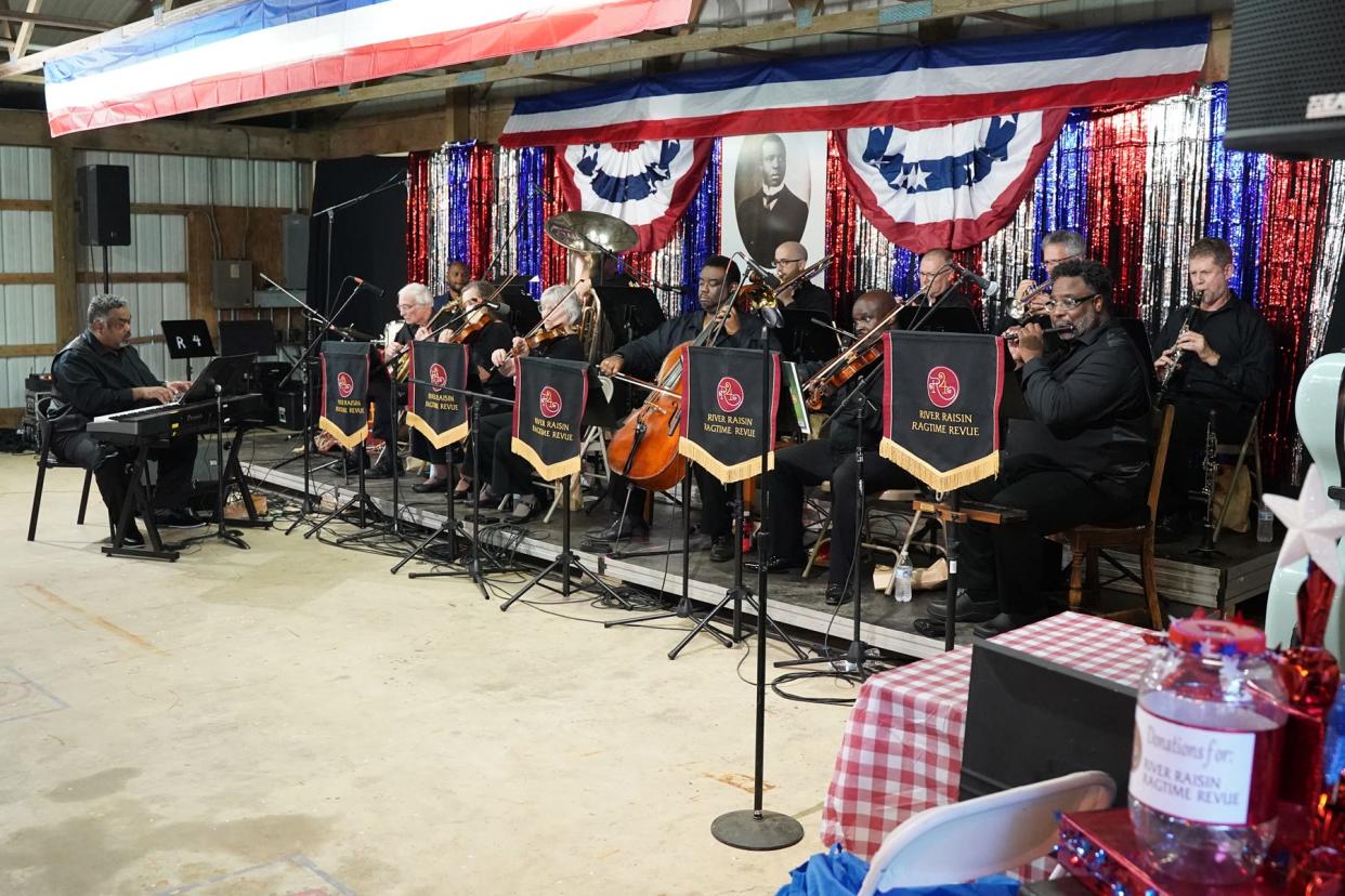 The River Raisin Ragtime Revue performs July 8 at the ensemble's Ragtime Extravaganza on the PlaneWave Instruments campus in Adrian.