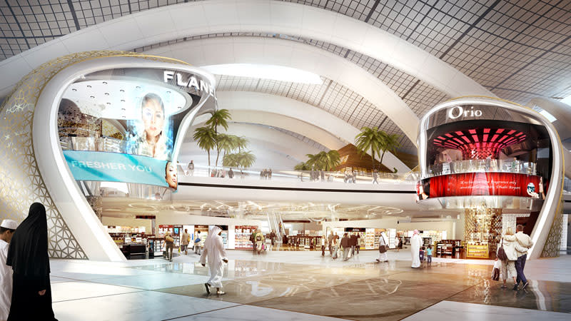 Artist’s impression of Midfield Terminal. <em>(Source: Abu Dhabi Airport)</em>