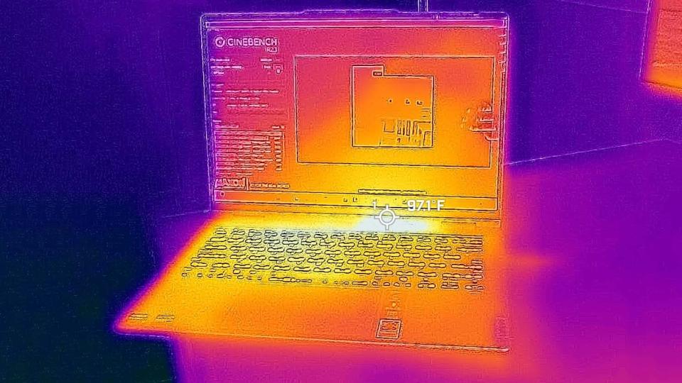 Lenovo Yoga 7 thermals whole laptop.