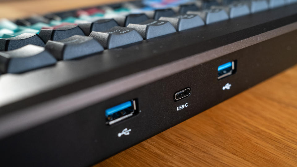 Blackmagic Davinci Resolve Editor Keyboard on a wooden surface