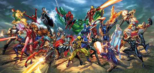 Marvel Heroes art