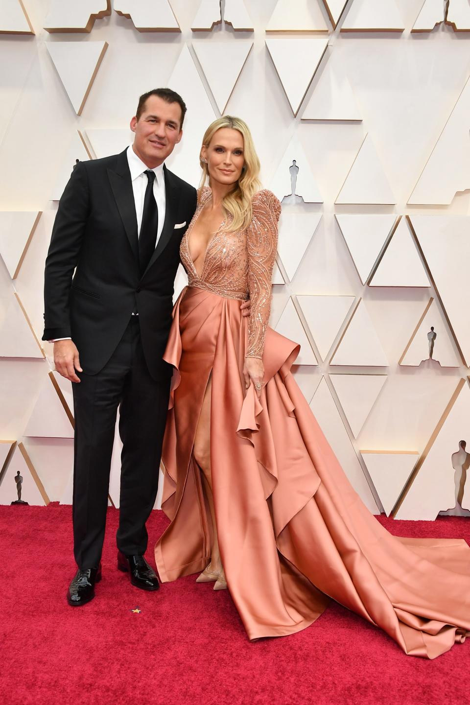 oscars 2020 red carpet Scott Stuber and Molly Sims