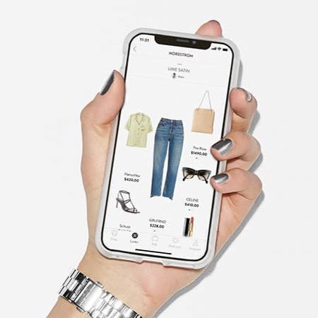 Nordstrom’s Looks, a feature that offers personalized outfit inspiration, as seen on mobile. - Credit: Courtesy image