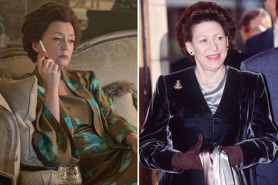 Lesley Manville and Princess Margaret, Countess of Snowdon