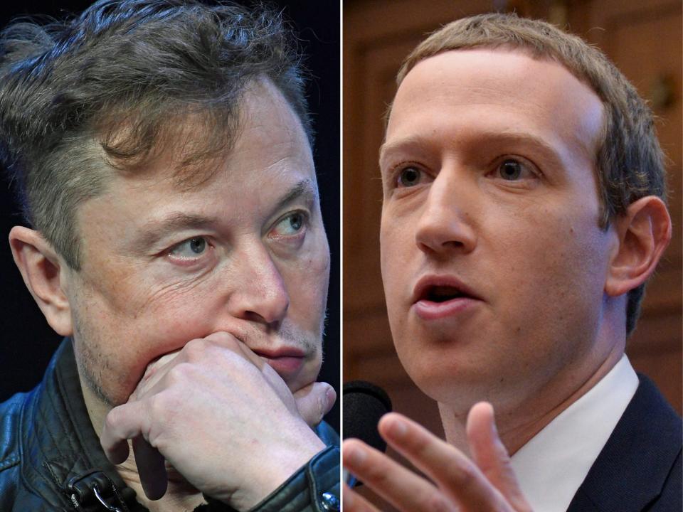 Elon Musk Mark Zuckerberg