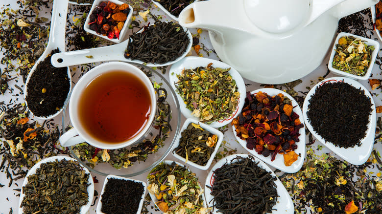 various types of tea